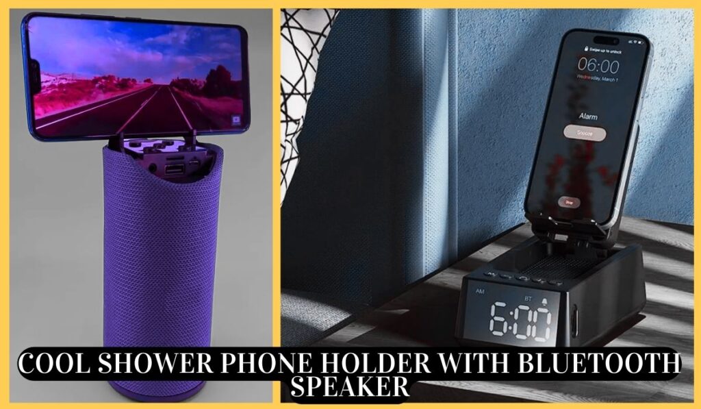 Cool Shower Phone Holder with Bluetooth Speaker