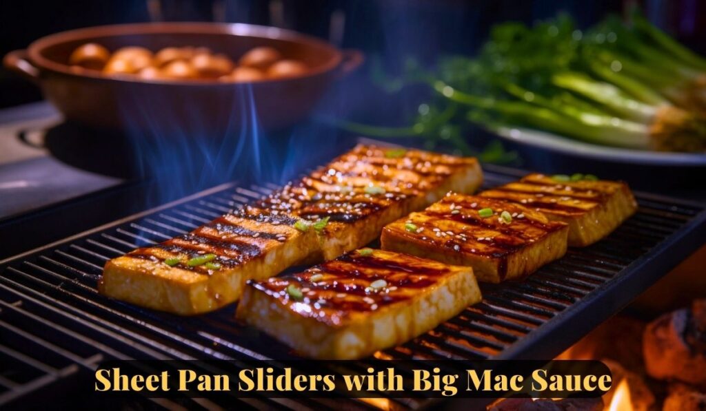 Sheet Pan Sliders with Big Mac Sauce