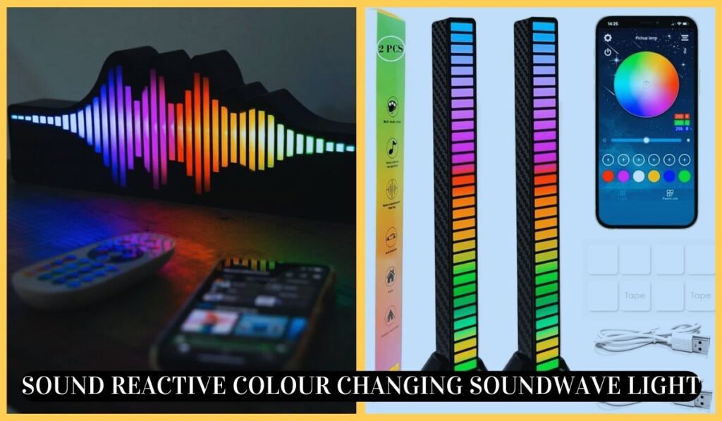 Sound Reactive Colour Changing Soundwave Light