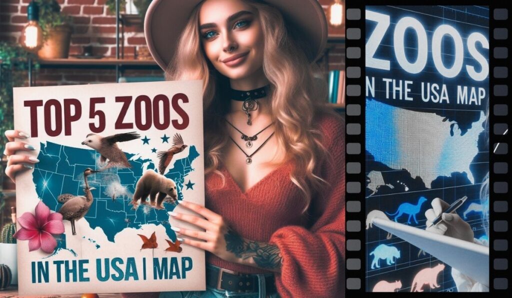 Top 5 zoos in the usa map