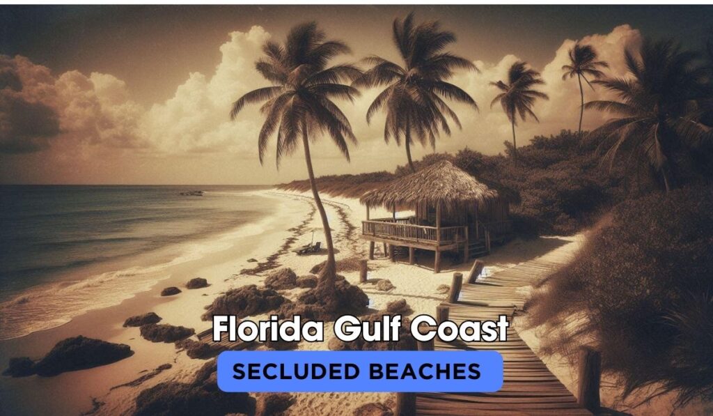 Secluded beaches in Florida Gulf Coast